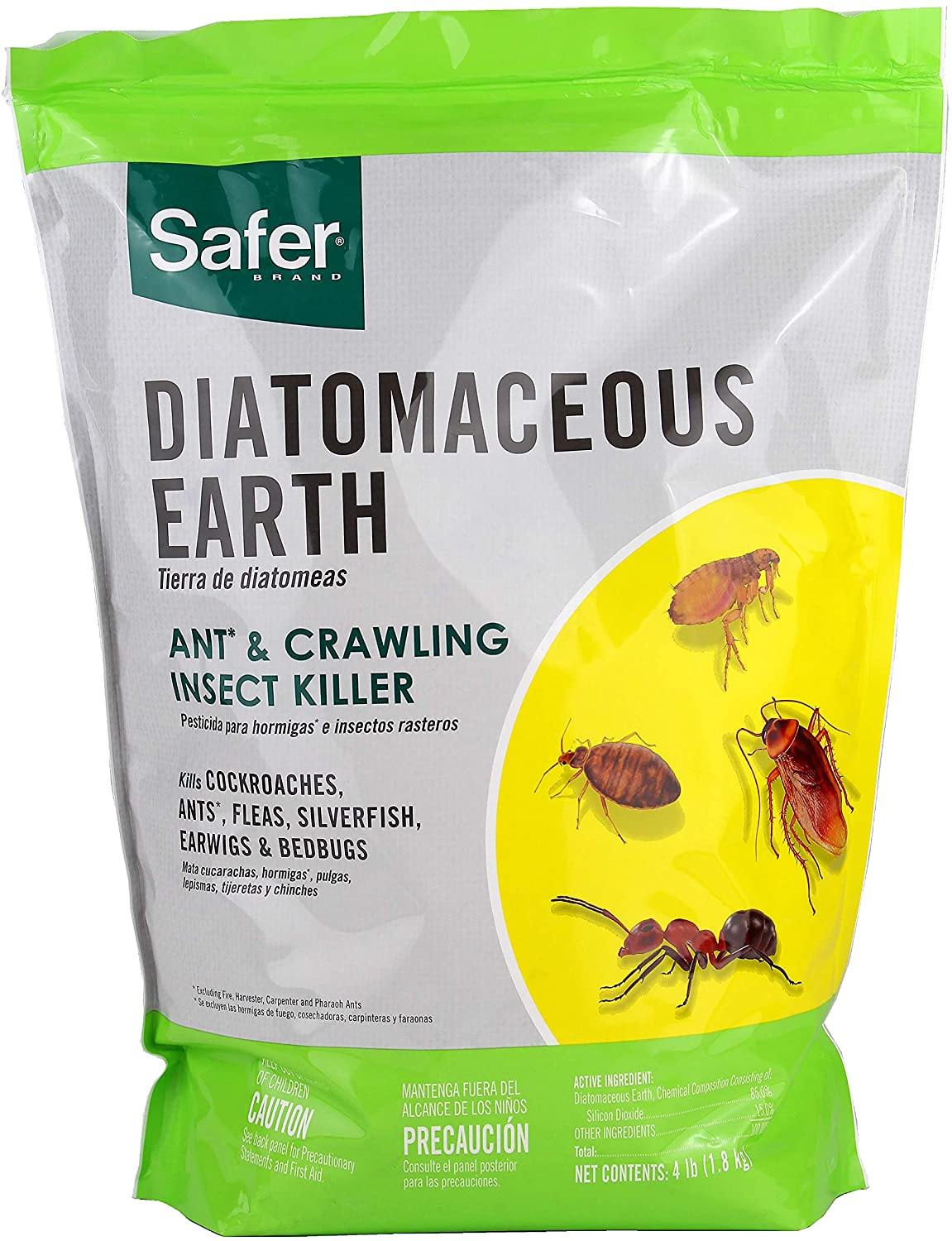 Safer 51703 Diatomaceous Earth-Bed Bug Flea